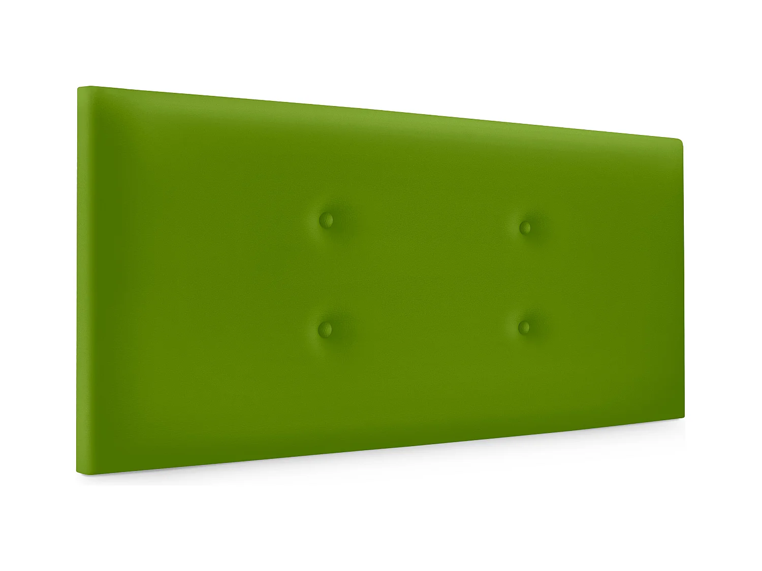 DHOME Tête de lit similicuir avec 2 rangées de boutons 110x50cm Lits 105 - Vert