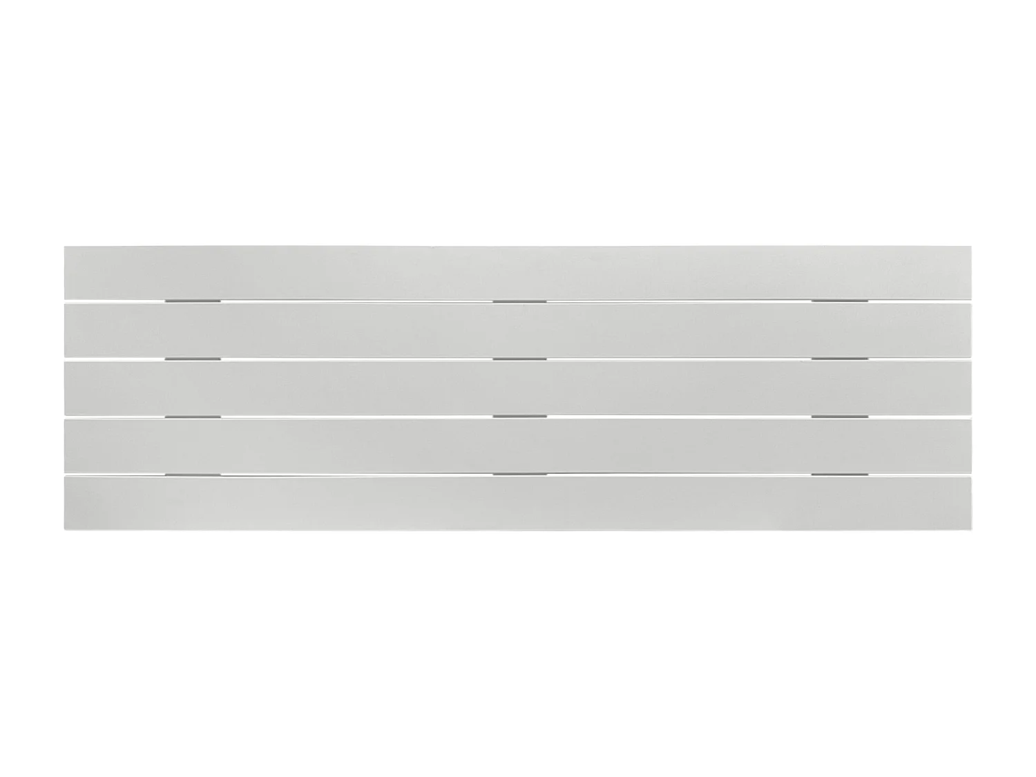 DHOME Tête de lit en bois recyclé MDF Palet Style Horizontal 150x46cm Lits 150 - Uni Blanc