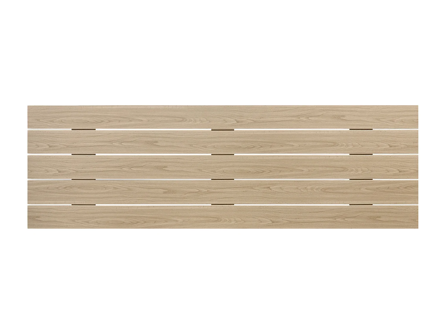 DHOME Gerecycled DM houten hoofdeinde horizontale palletstijl 150x46cm bedden 150 - Natuurlijk hout