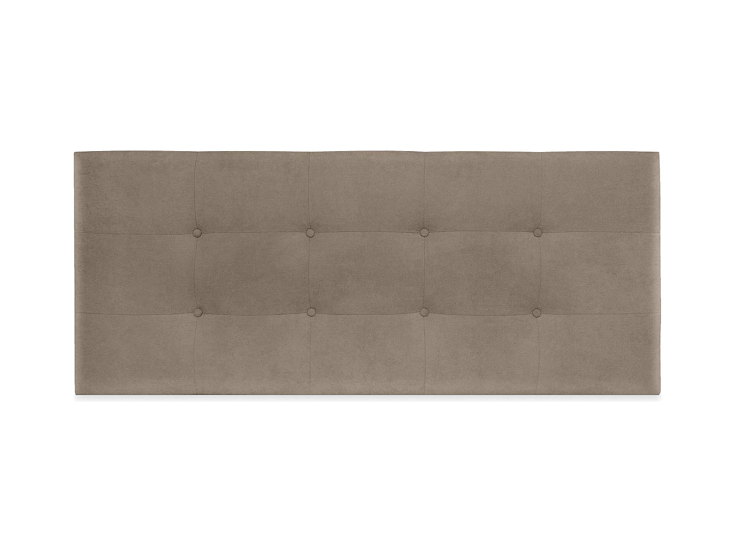 DHOME Tête de Lit en Tissu Aqualine Capitonné 160x60cm Lits 150/160 - Terre