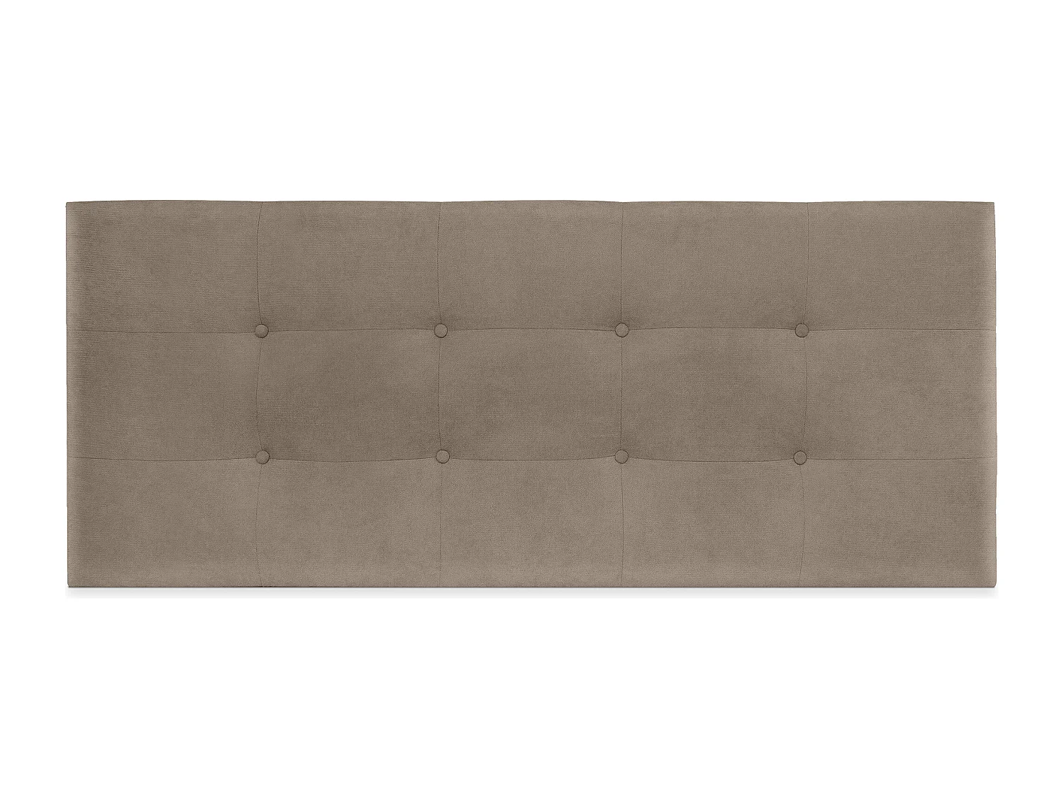 DHOME Tête de Lit en Tissu Aqualine Capitonné 160x60cm Lits 150/160 - Terre