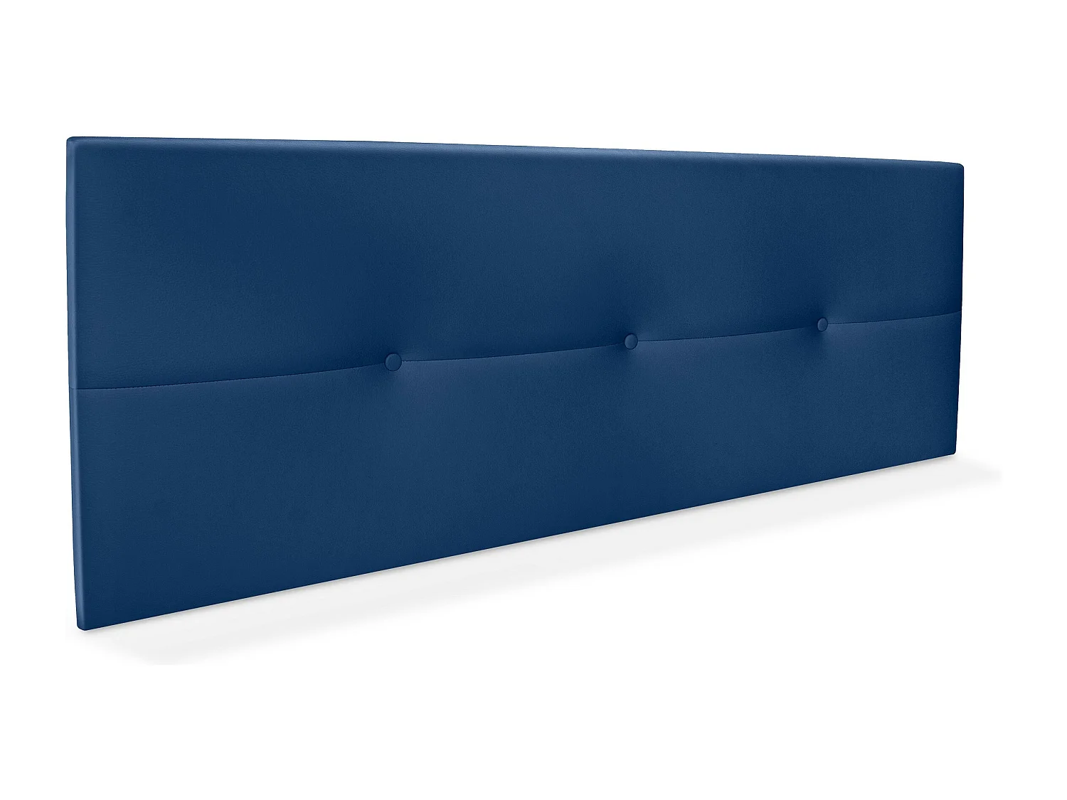 DHOME Tête de lit similicuir avec Boutons 160x50cm Lits 150/160 - Bleu