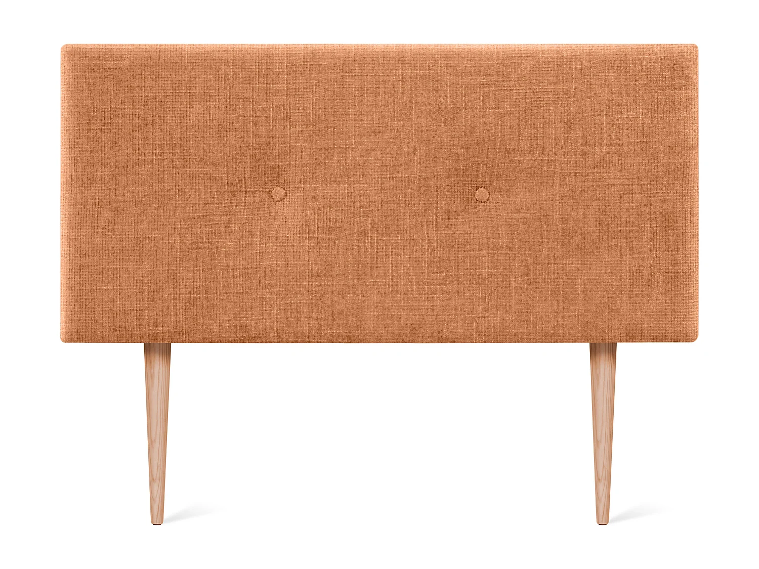 DHOME Hoofdeinde van natuurlijke wol met knopen 90x105cm met bedpoten 80/90 - Oranje