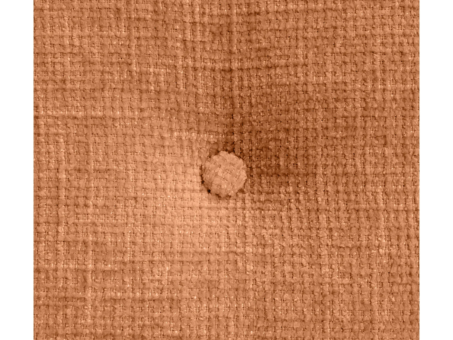 DHOME Tête de lit en laine naturelle avec Boutons 90x105cm avec pieds Lits 80/90 - Orange