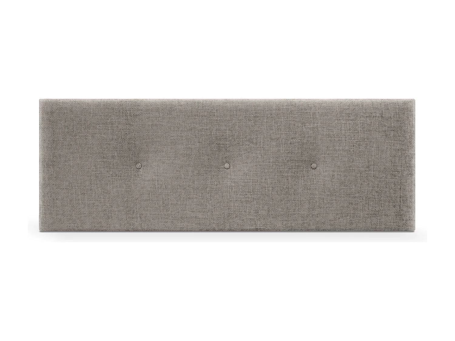 DHOME Tête de lit en laine naturelle avec Boutons 145x50cm Lits 135/140 - Gris