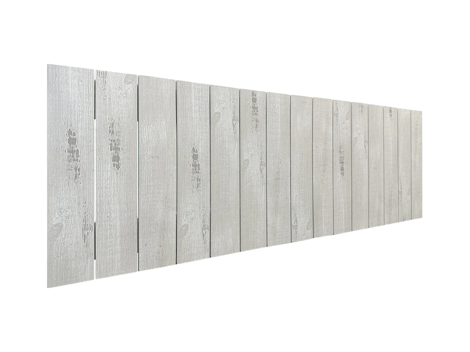 DHOME Tête de lit en bois recyclé DM Style Palette Verticale 145x46 Lits 135/140 - Arctique