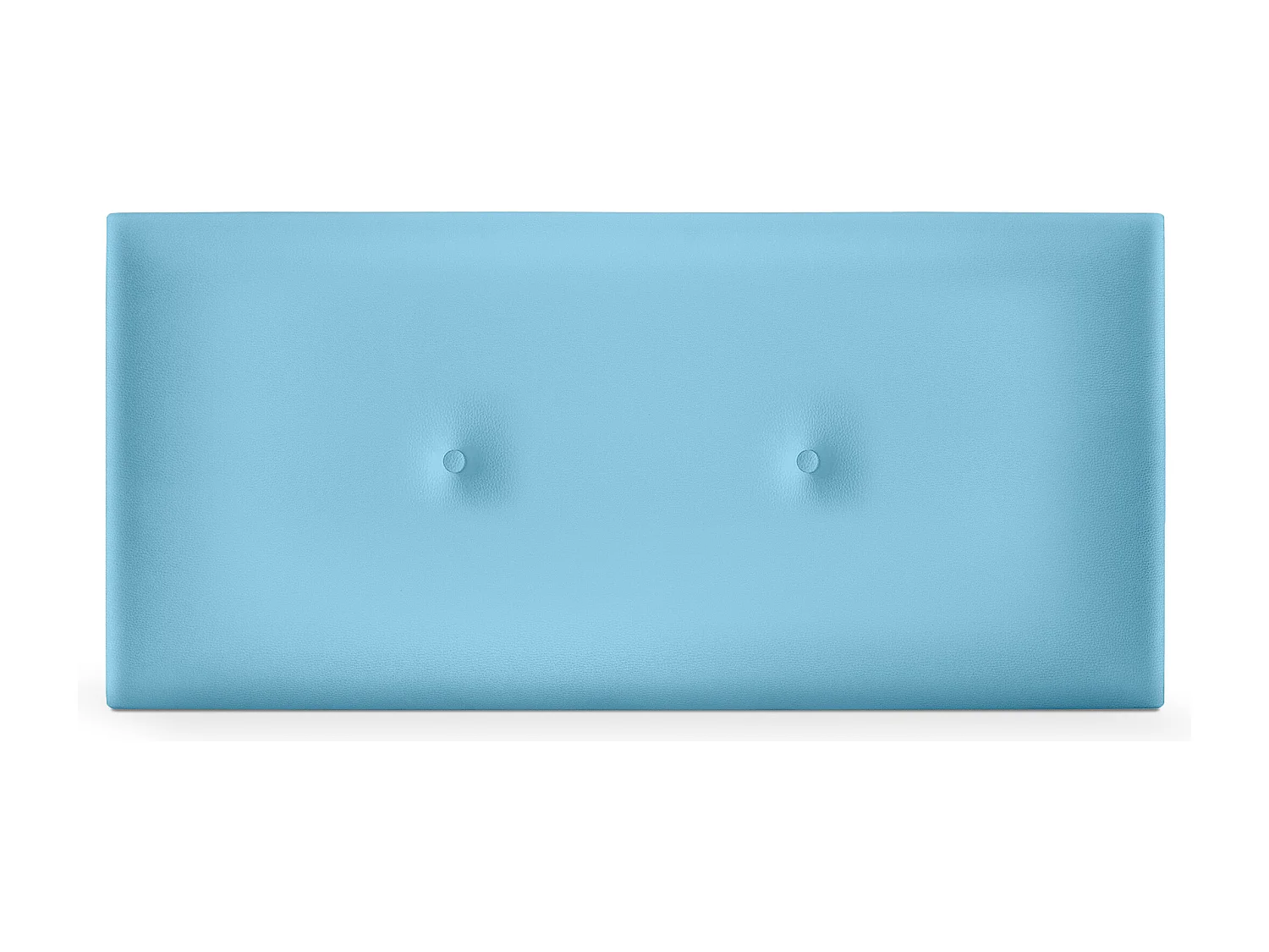 DHOME Testiera in de Similpelle Liscia con bottoni 110x50cm Letti 105 - Cielo blu
