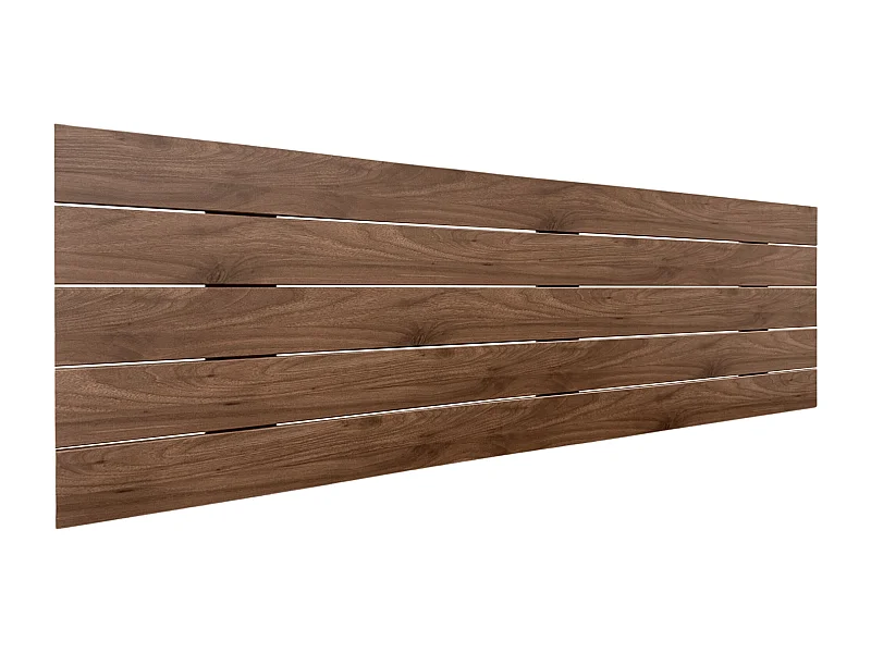 DHOME Tête de lit en bois recyclé MDF Palet Style Horizontal 150x46cm Lits 150 - Bois Noyer