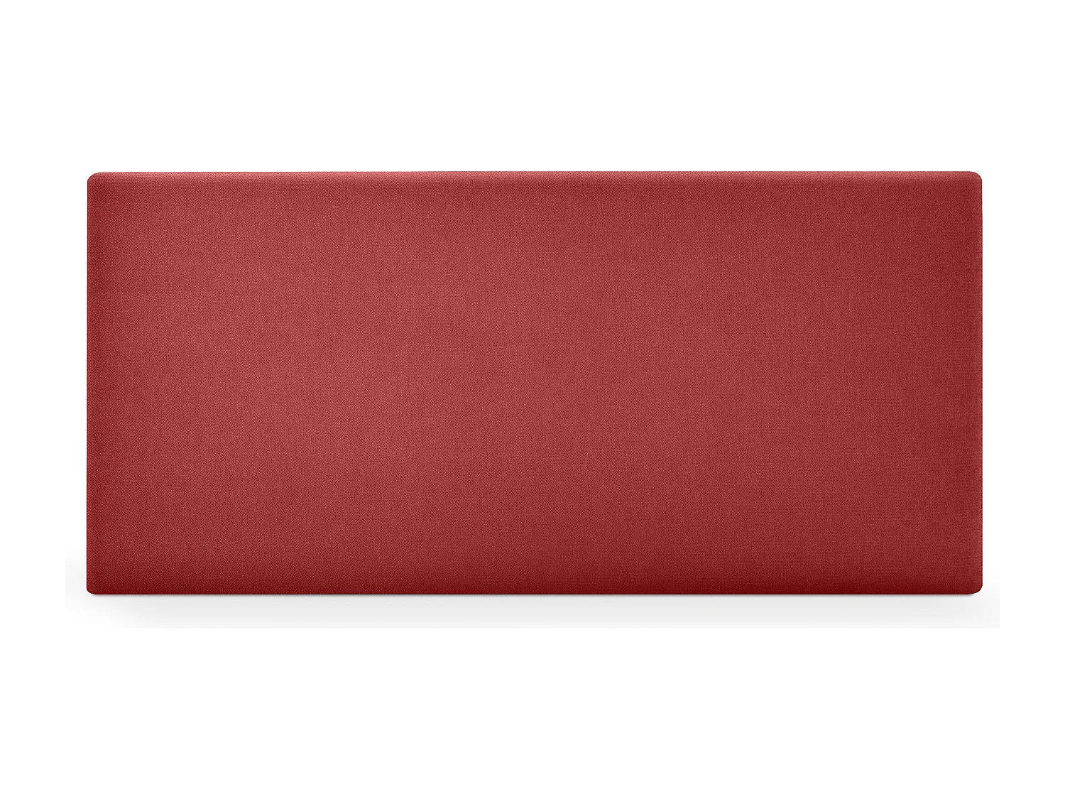 DHOME Stoff-Kopfteil Aqualine Glatt 95x50cm Betten 90 - Rot