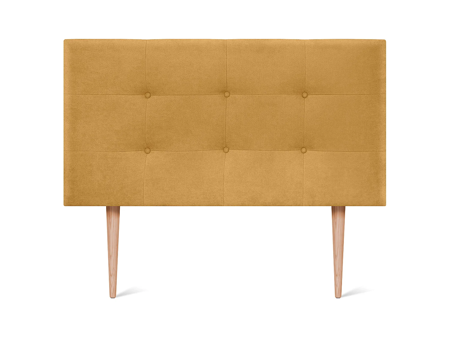 DHOME Hoofdeinde van Aqualine-stof capitonné tot op de vloer 95x120cm Bedden 90 - Oranje