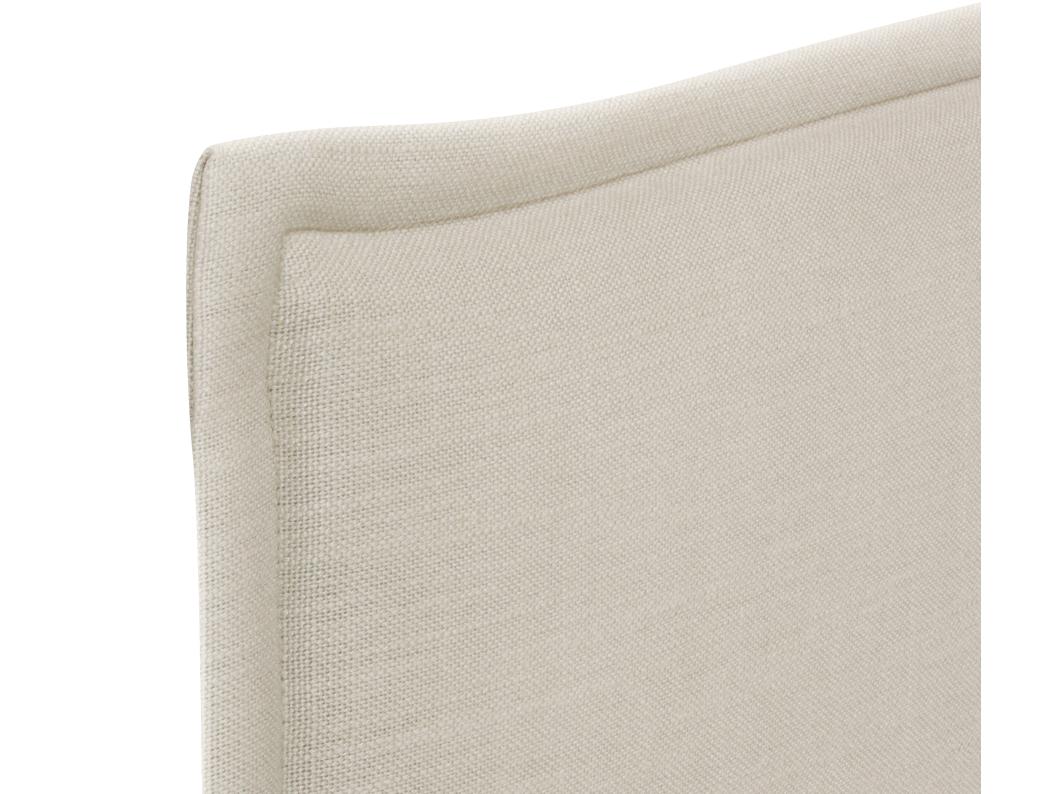 DHOME Testiera in de Lino Naturale Semplice con rifinitura 160x105cm Con le gambe Letti 150/160 - Beige