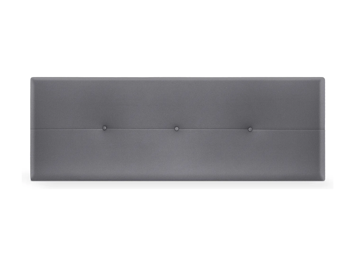 DHOME Tête de lit similicuir avec Boutons 150x50cm Lits 150 - Gris