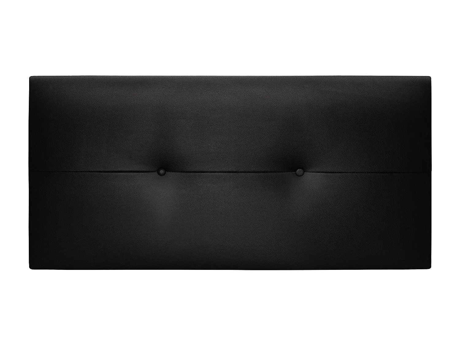 DHOME Testiera in de Similpelle con bottoni 95x50cm Letti 90 - Nero