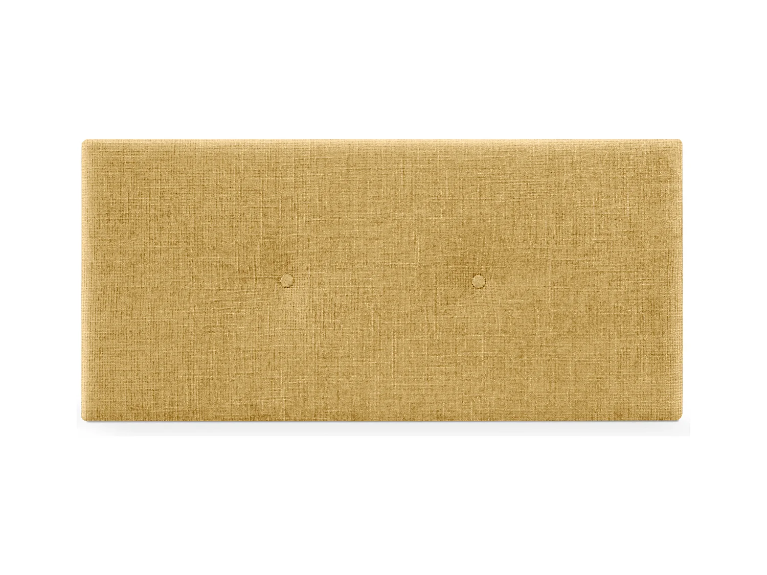 DHOME Tête de lit en laine naturelle avec Boutons 105x50cm Lits 105 - Moutarde