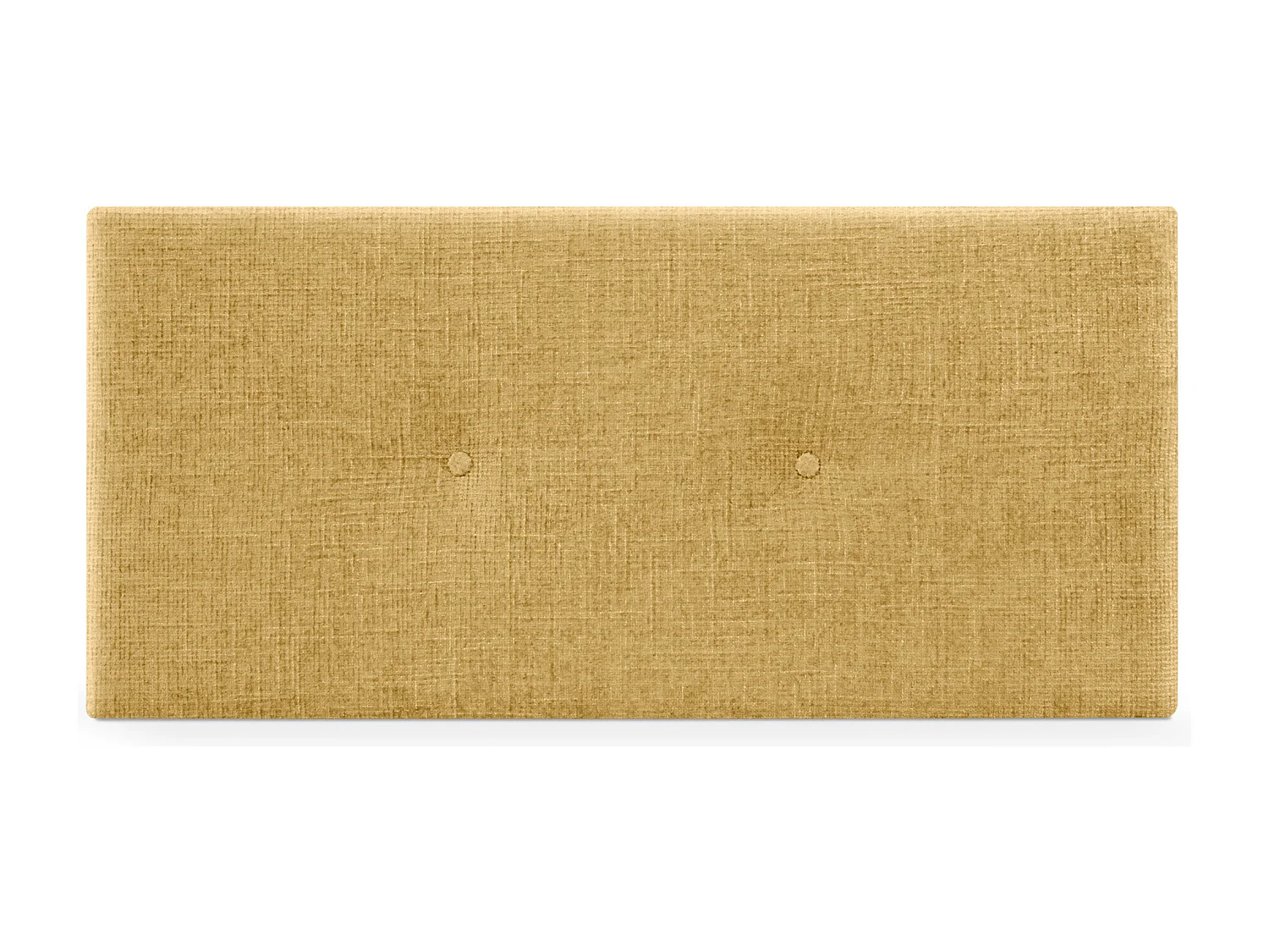 DHOME Tête de lit en laine naturelle avec Boutons 105x50cm Lits 105 - Moutarde