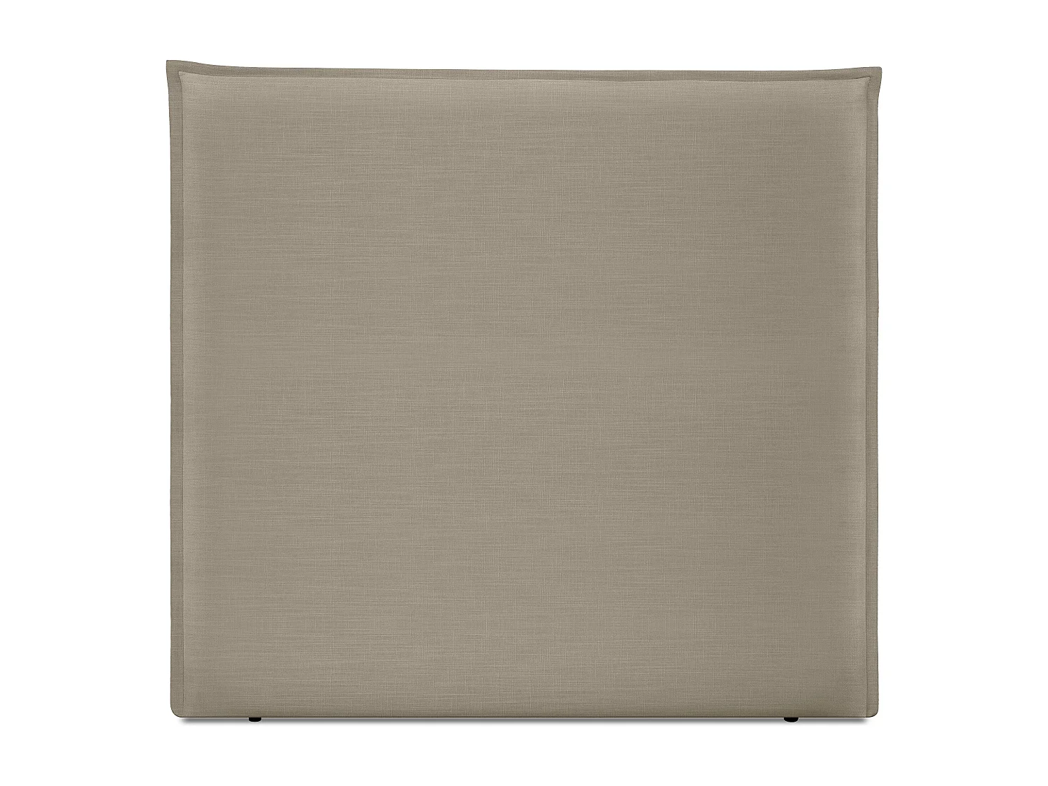 DHOME Cabeceira de  Linho Natural Liso com Acabamento Até o chão 150x120cm Camas 150 - Terra