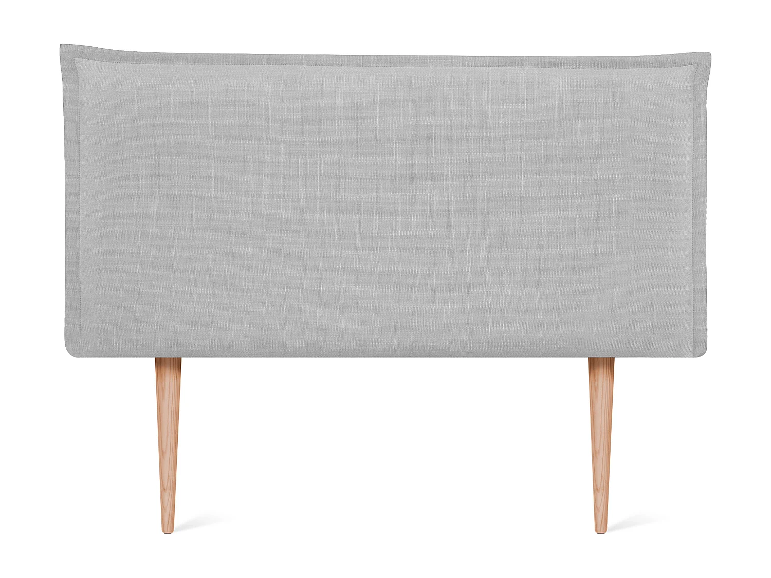 DHOME Tête de lit en lin naturel lisse avec garniture 80x105cm avec pieds Lits 70/80/90 - Gris clair