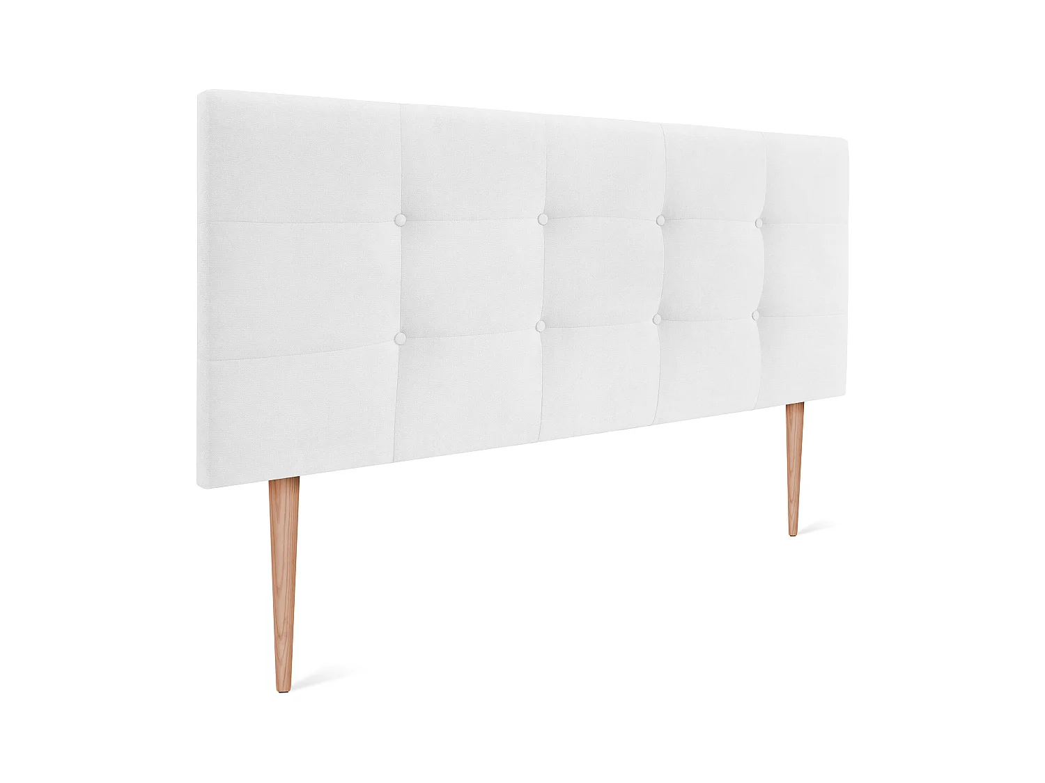 DHOME Tête de lit en tissu Aqualine capitonné jusqu'au sol 105x120cm pour lits 105 - Marron