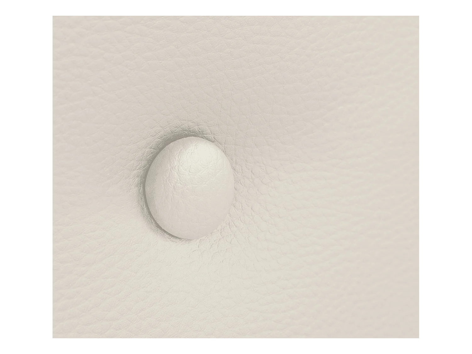 DHOME Tête de lit similicuir avec 2 rangées de boutons 105x105cm avec pieds Lits 105 - Blanc Osseux