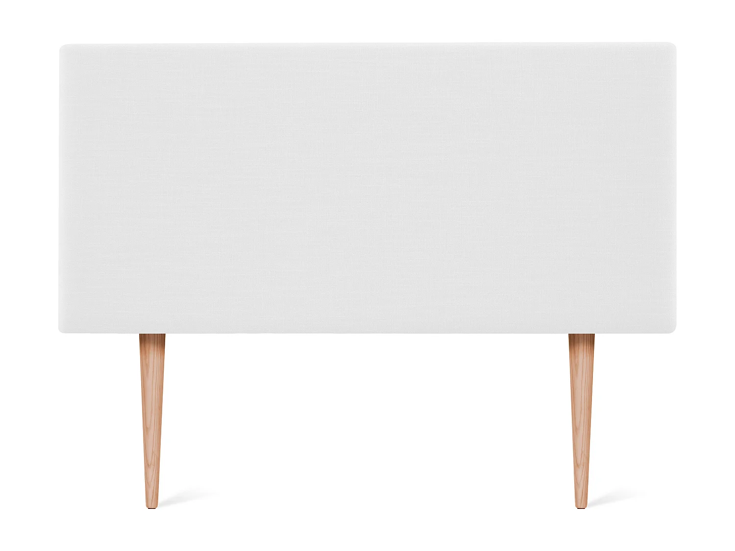 DHOME Testiera in de Lino Naturale Semplice 90x105cm Con le gambe Letti 80/90 - Bianco