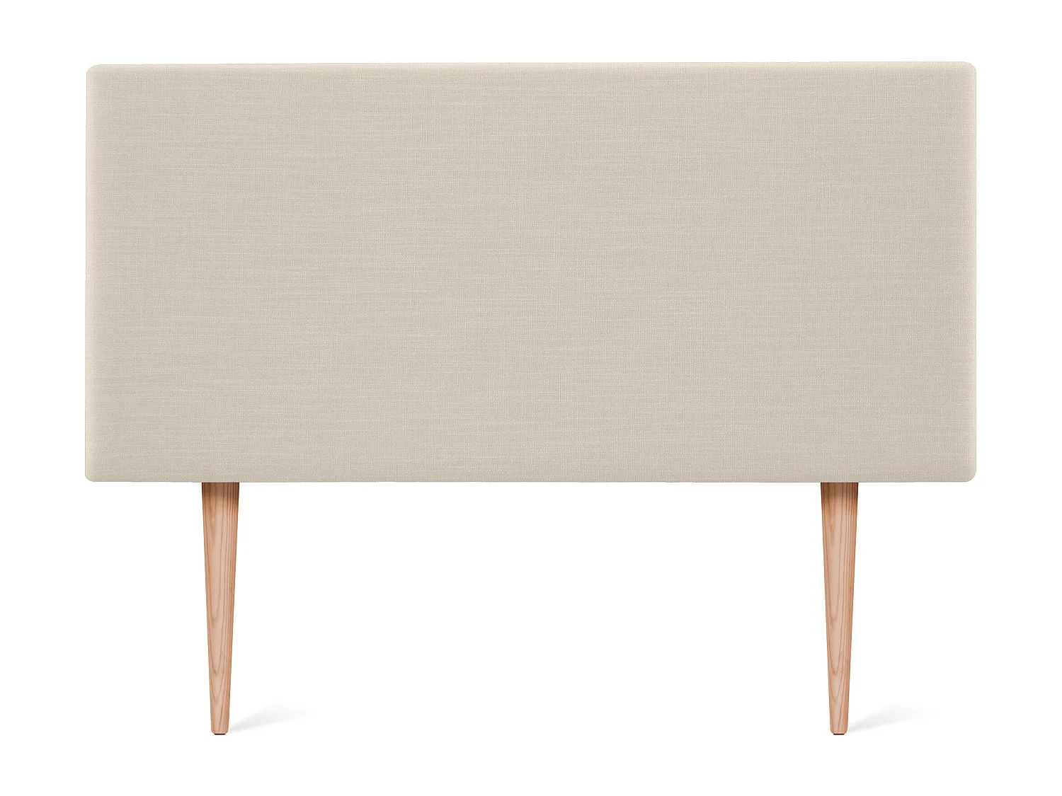 DHOME Testiera in de Lino Naturale Semplice 90x105cm Con le gambe Letti 80/90 - Beige