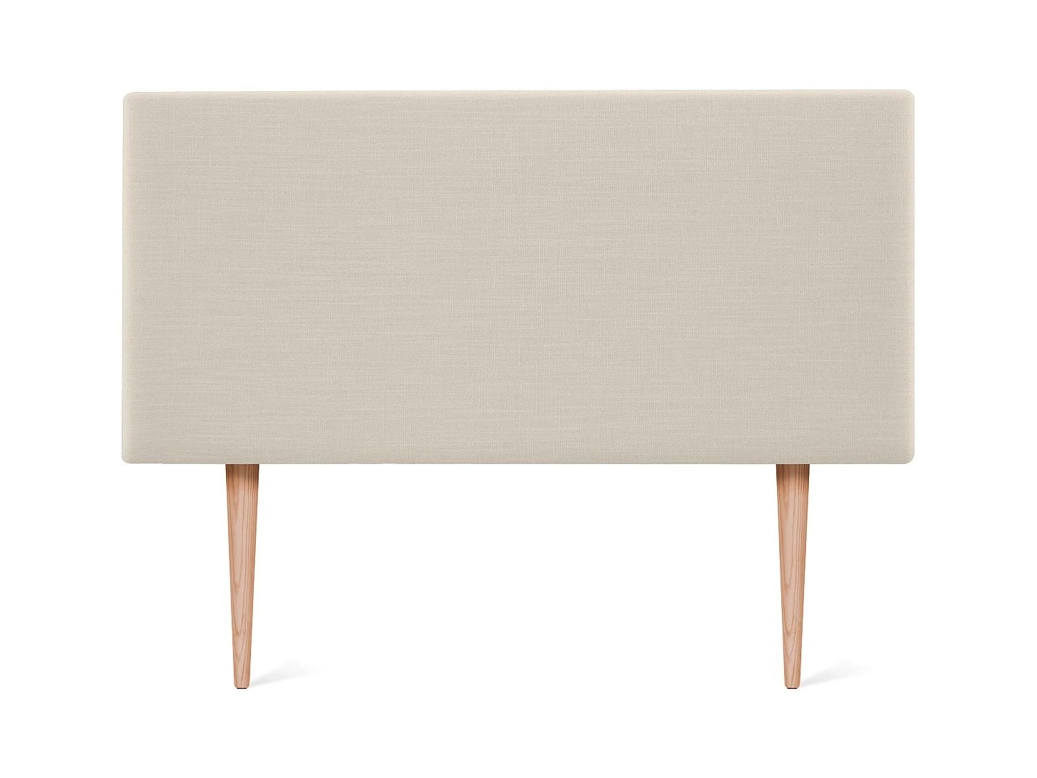 DHOME Tête de lit en lin naturel lisse 90x105cm avec pieds Lits 80/90 - Beig