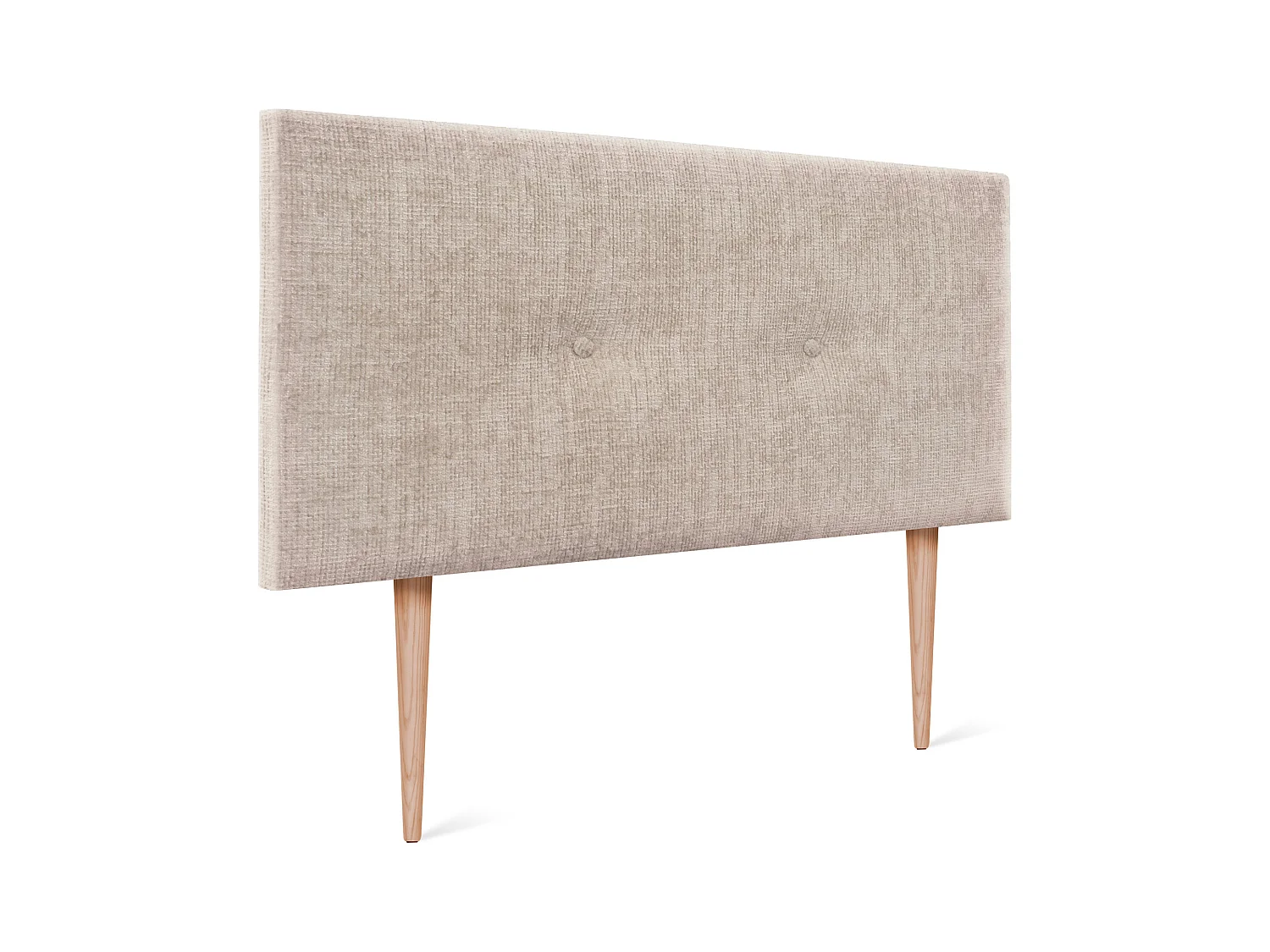 DHOME Tête de lit en laine naturelle avec Boutons 90x105cm avec pieds Lits 80/90 - Beig