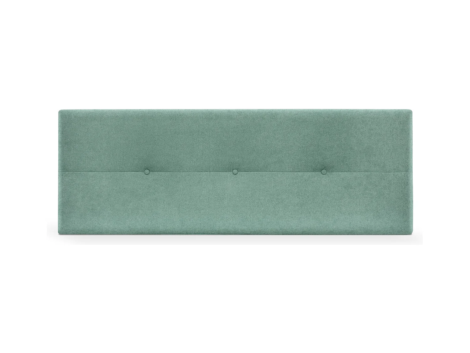 DHOME Testiera in de Tessuto Aqualine con bottoni 145x50cm Letti 135/140 - verde acqua