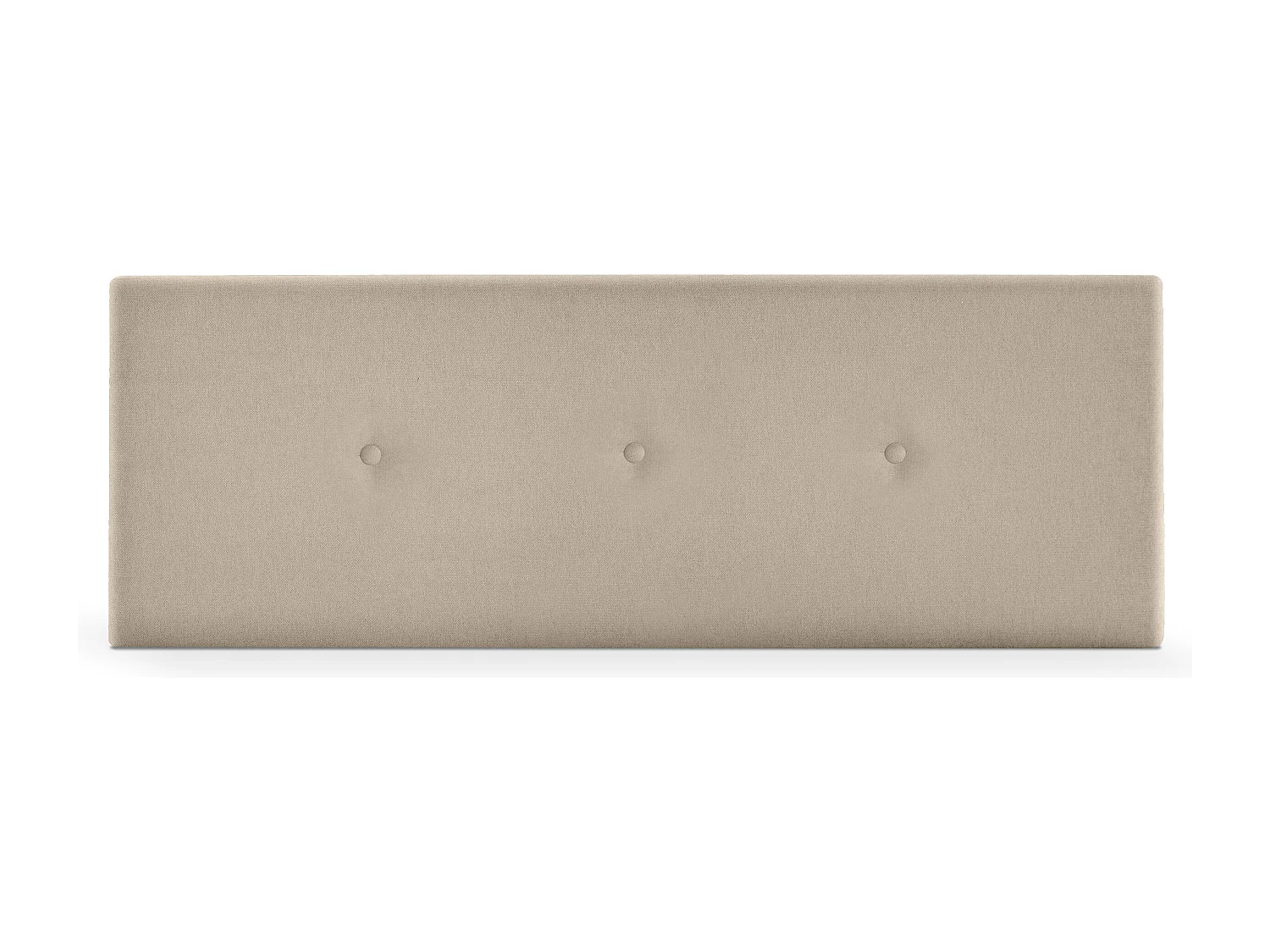 DHOME Tête de lit en tissu Aqualine lisse avec Boutons 160x50cm Lits 150/160 - Beig