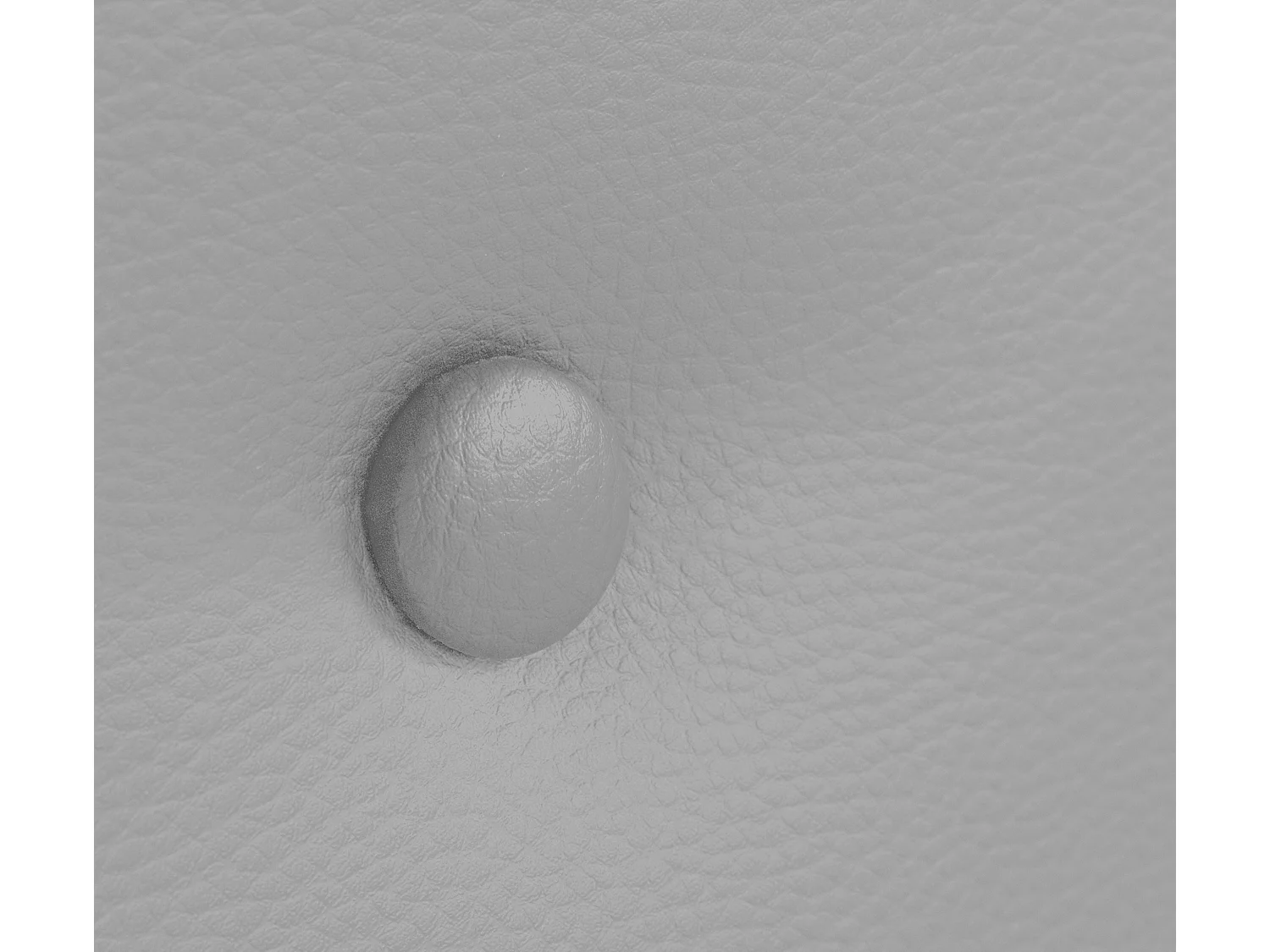 DHOME Kopfteil aus Kunstleder mit 2 Reihen Knöpfen 110x50cm Betten 105 - Hellgrau