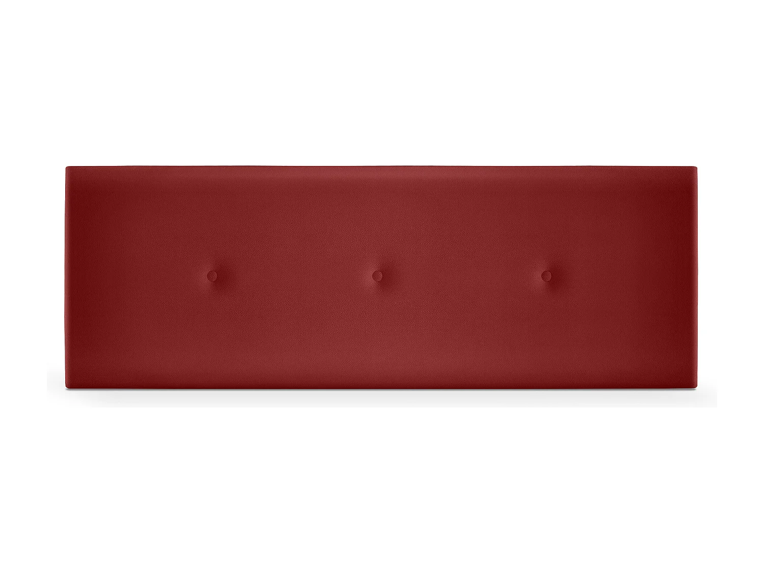 DHOME Testiera in de Similpelle Liscia con bottoni 150x50cm Letti 150 - Rosso