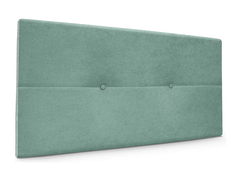 DHOME Tête de lit en tissu Aqualine avec Boutons 105x50cm Lits 105 - Vert d'eau