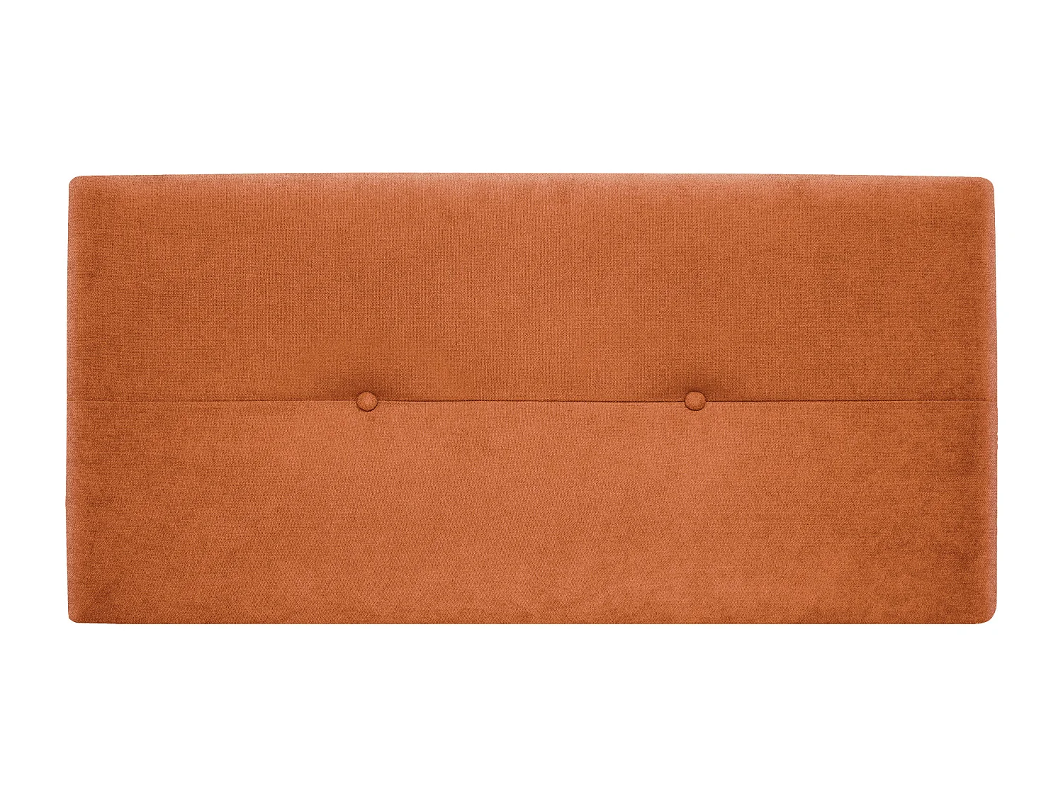 DHOME Tête de lit en tissu Aqualine avec Boutons 110x50cm Lits 105 - Orange