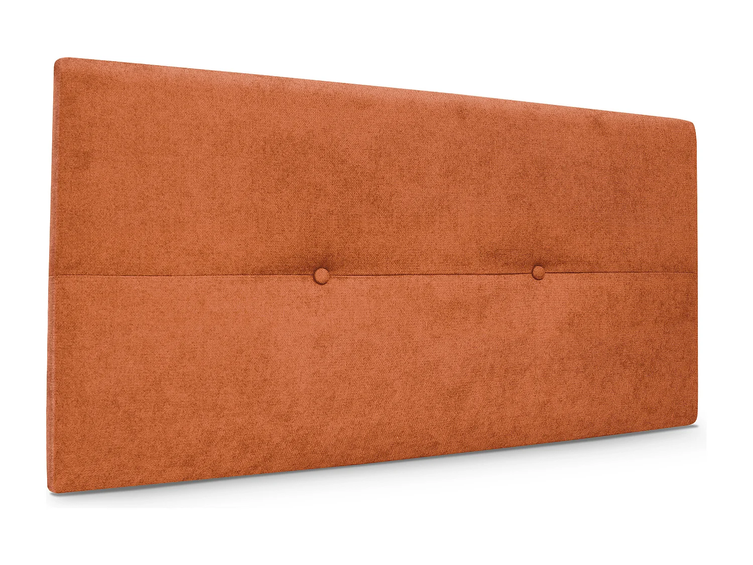 DHOME Tête de lit en tissu Aqualine avec Boutons 110x50cm Lits 105 - Orange