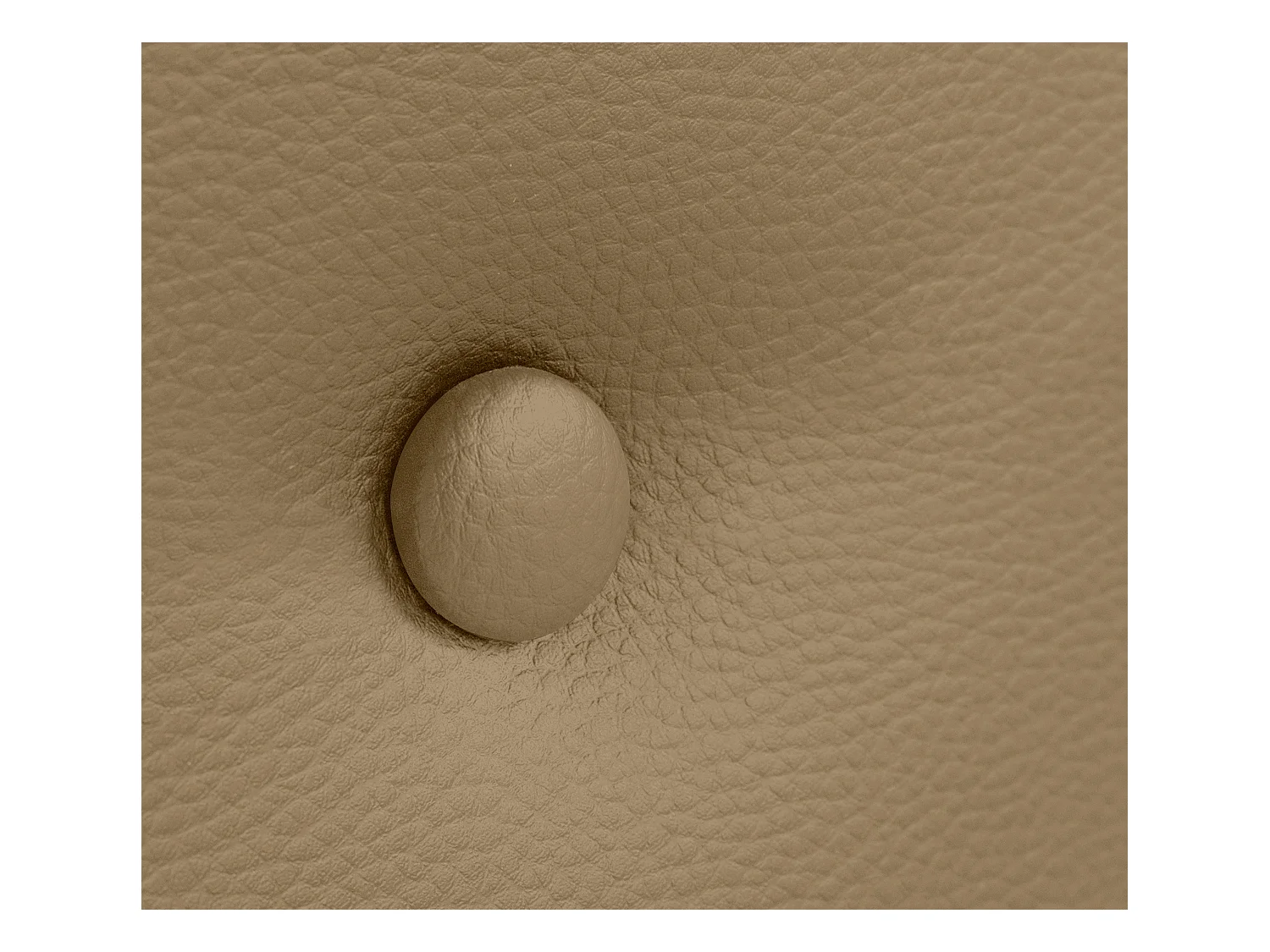 DHOME Tête de lit similicuir avec 2 rangées de boutons 150x105cm avec pieds Lits 150 - Marron Clair