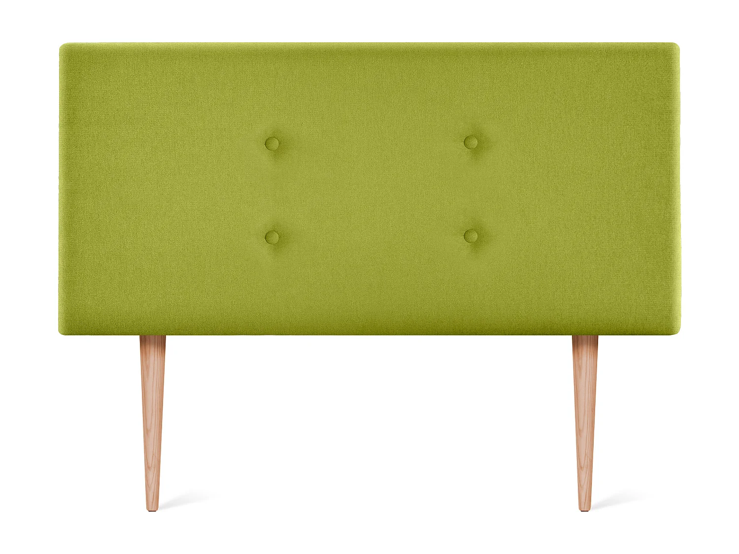 DHOME Aqualine Stoff-Kopfteil mit 2 Reihen von Knöpfen 110x105cm Mit Beinen Betten 105 - Pistazie