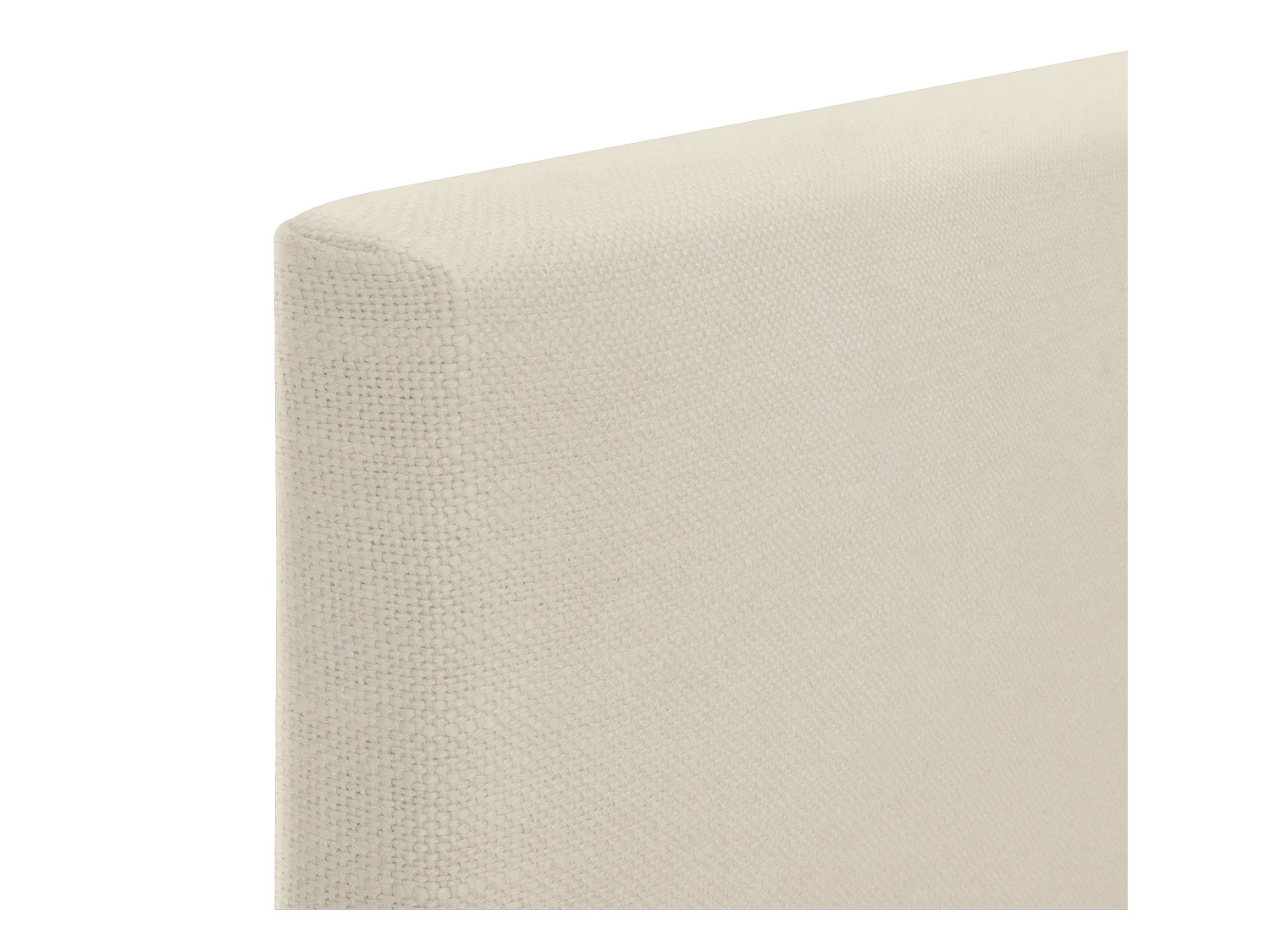 DHOME Glad natuurlijk linnen hoofdeinde 80x50cm bedden 70/80/90 - Beige