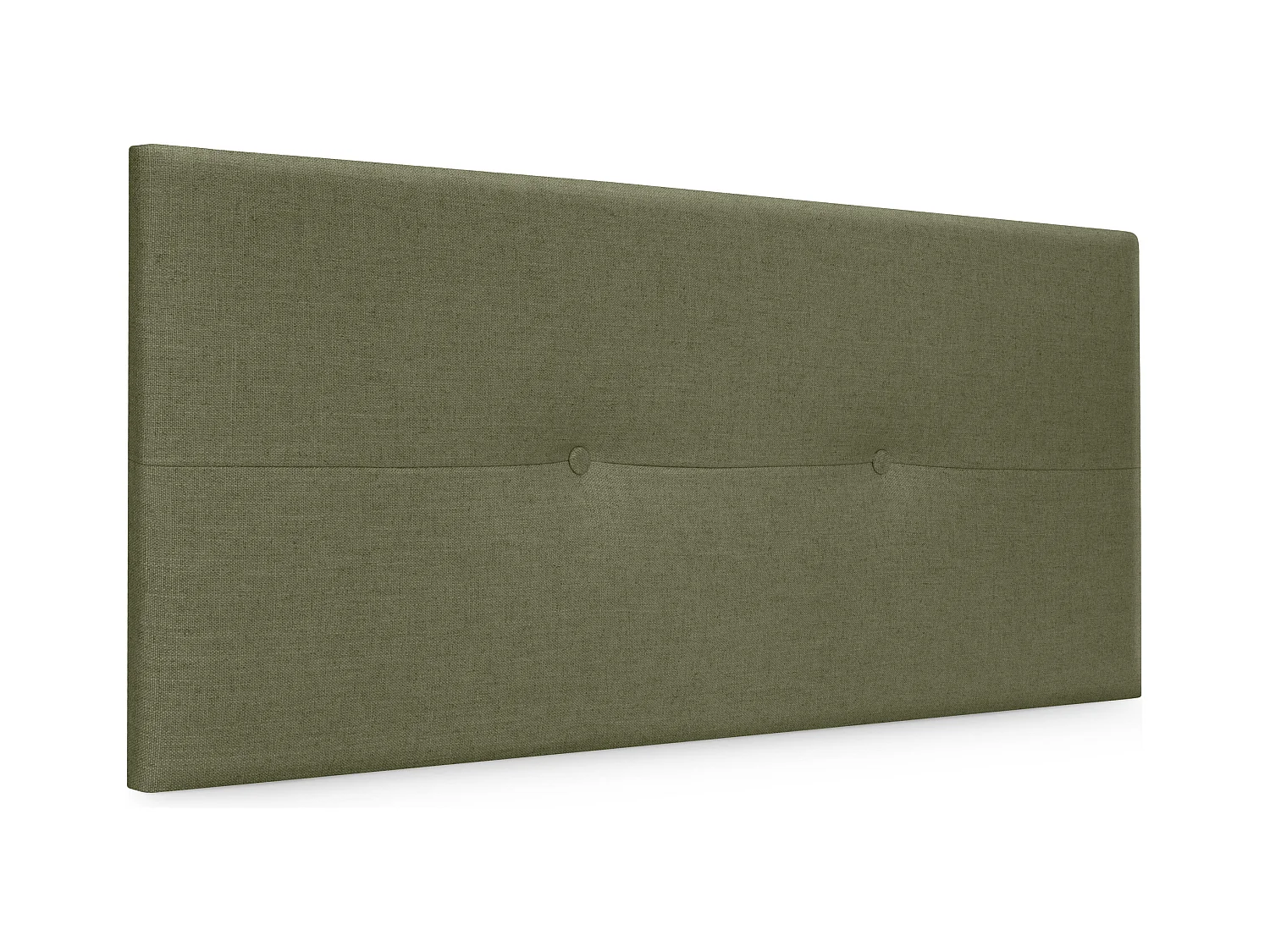 DHOME Tête de lit en lin naturel avec Boutons 110x50cm Lits 105 - Vert