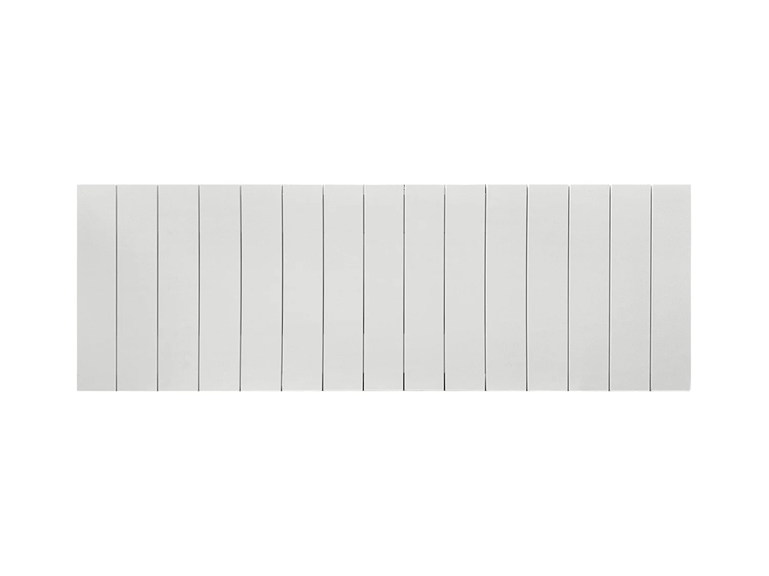 DHOME Tête de lit en bois recyclé DM Style Palette Verticale 145x46 Lits 135/140 - Blanc Solide