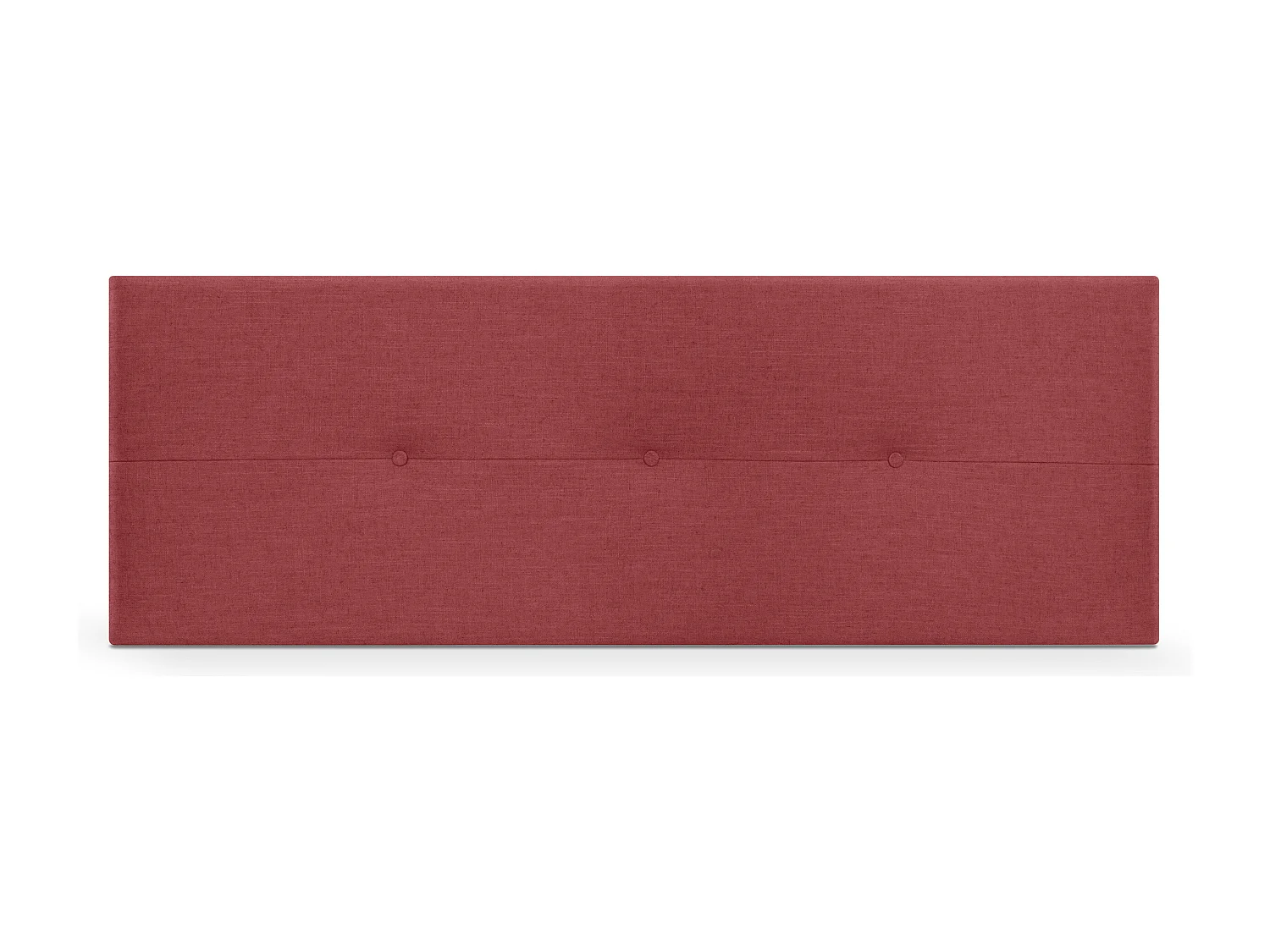 DHOME Natuurlijk linnen hoofdeinde met knopen 160x50cm bedden 150/160 - Rood