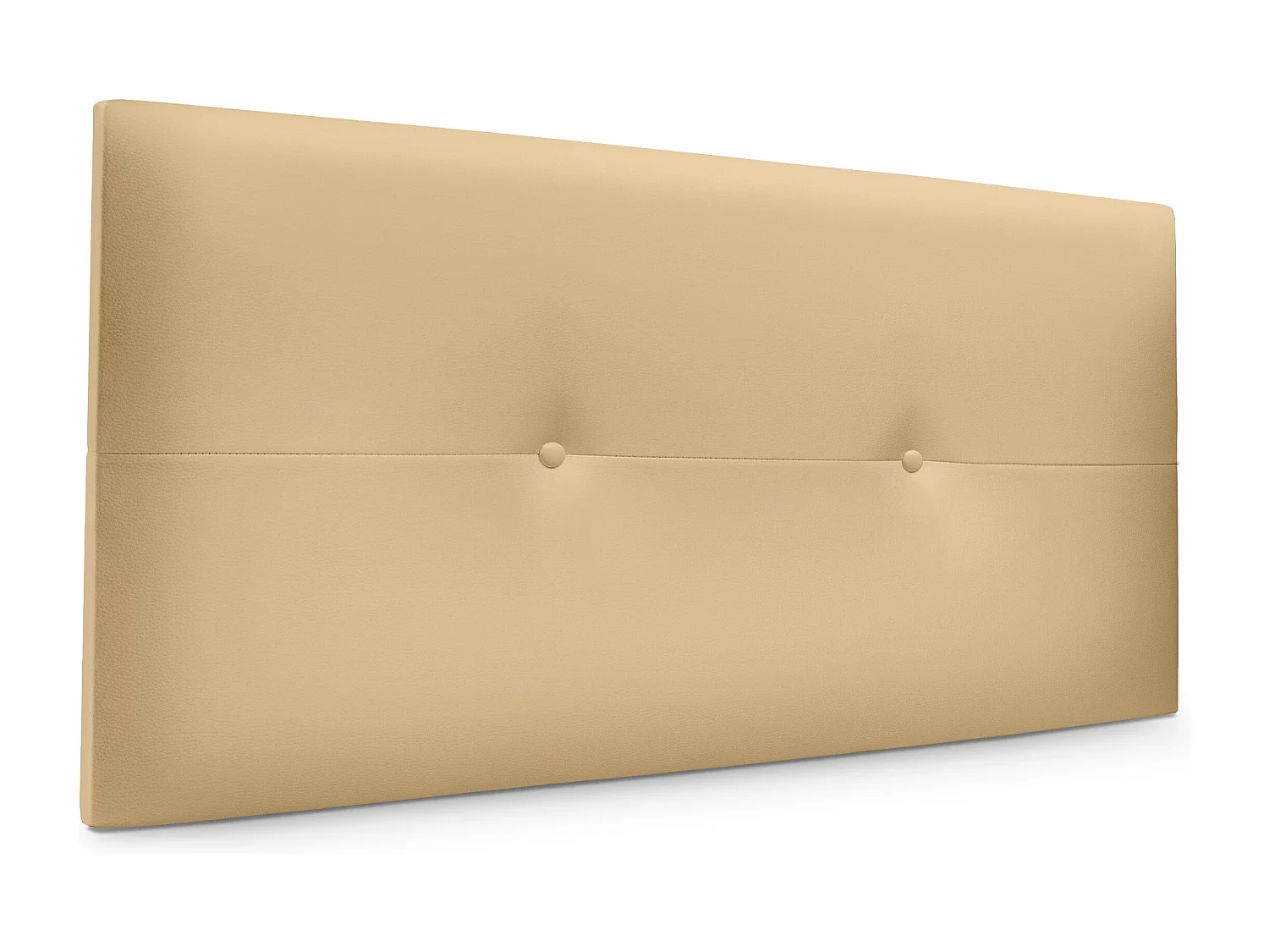 DHOME Tête de lit similicuir avec Boutons 95x50cm Lits 90 - Vanille