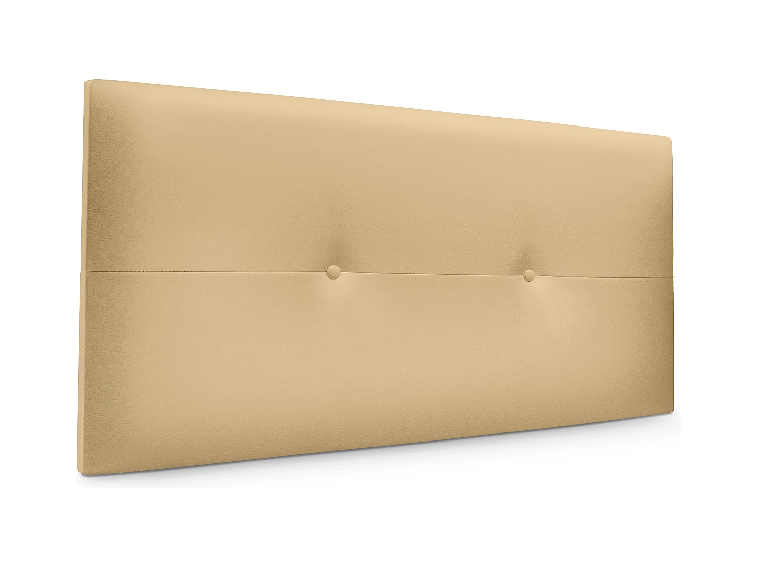 DHOME Tête de lit similicuir avec Boutons 95x50cm Lits 90 - Vanille