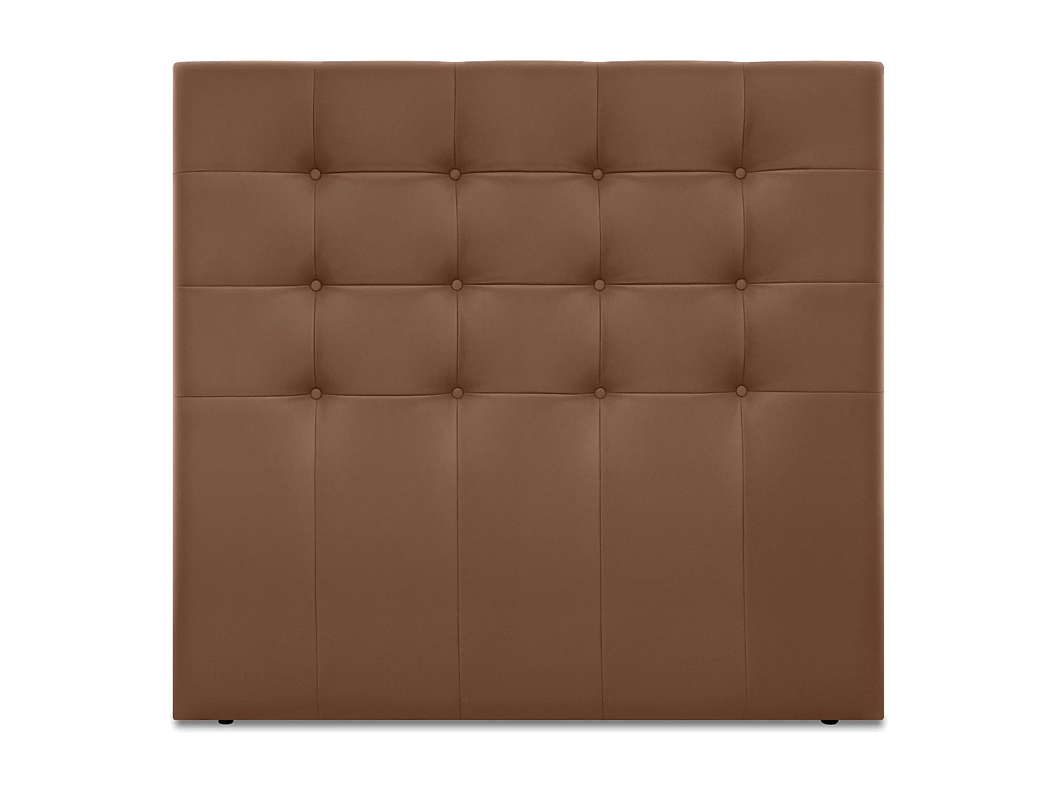 DHOME Cabeceira de  Couro sintético Capitoné Até o chão 145x120cm Camas 135/140 - Argila