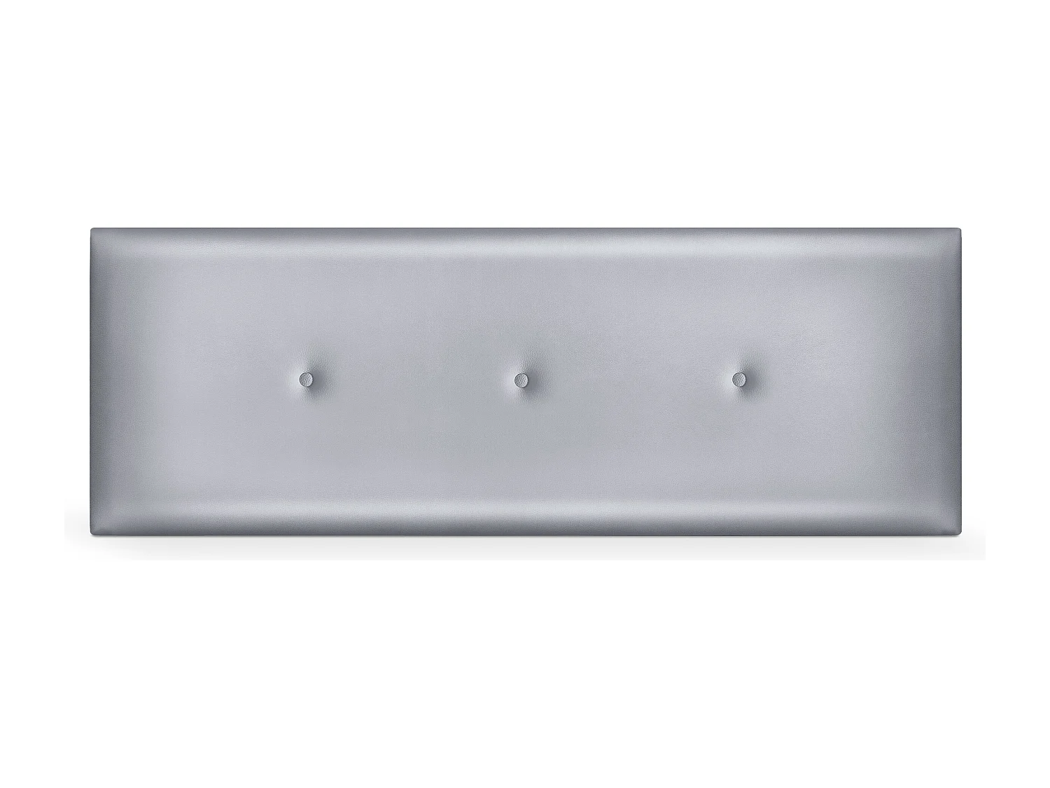 DHOME Glad kunstleer hoofdeinde met knopen 160x50cm bedden 150/160 - zilver