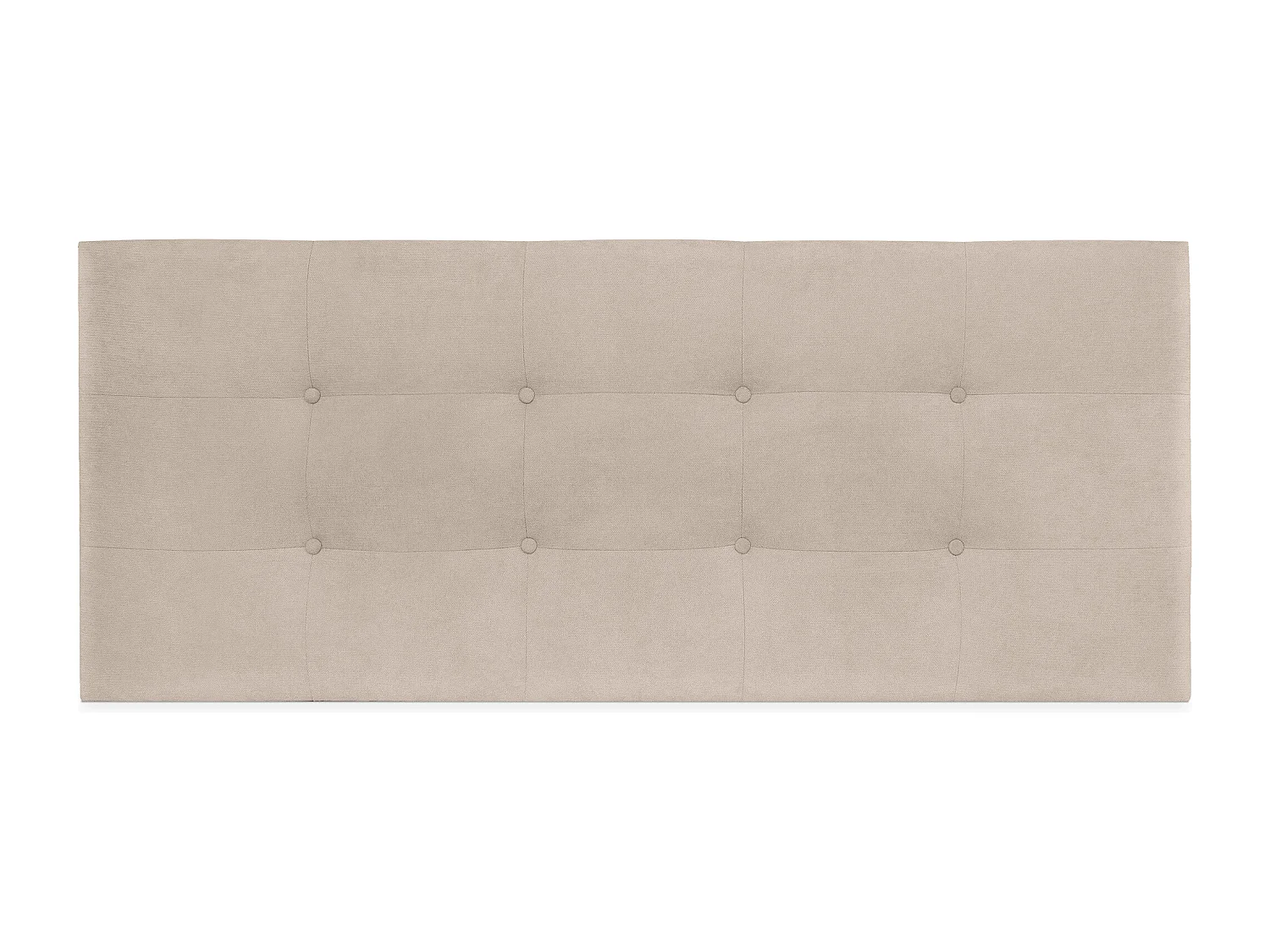 DHOME Tête de lit en tissu Aqualine Capitoné 150x60cm Lits 150 - Beig