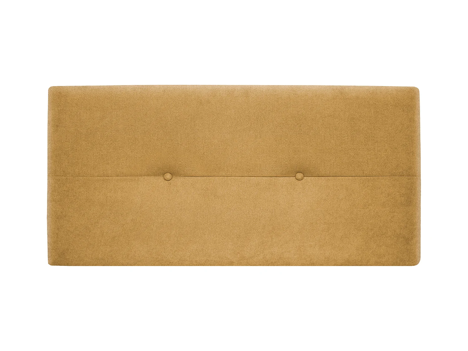 DHOME Tête de lit en tissu Aqualine avec Boutons 110x50cm Lits 105 - Moutarde