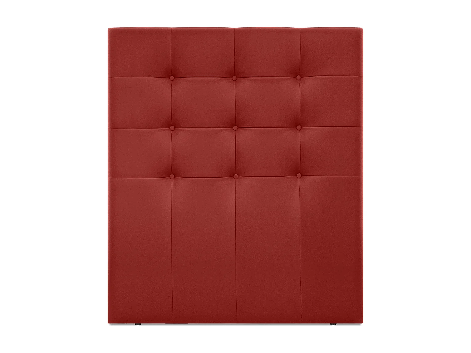 DHOME Cabeceira de  Couro sintético Capitoné Até o chão 105x120cm Camas 105 - Vermelho