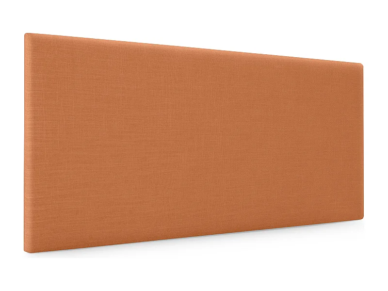 DHOME Glad natuurlijk linnen hoofdeinde 105x50cm bedden 105 - Oranje