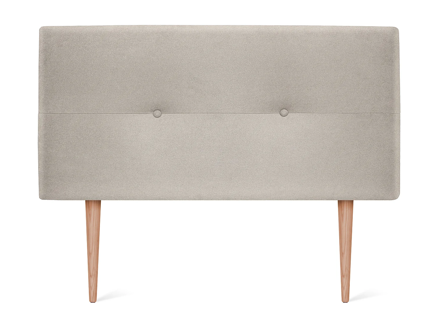 DHOME Hoofdeinde van Aqualine stof met knopen 110x105cm met bedpoten Bedden 105 - Beige