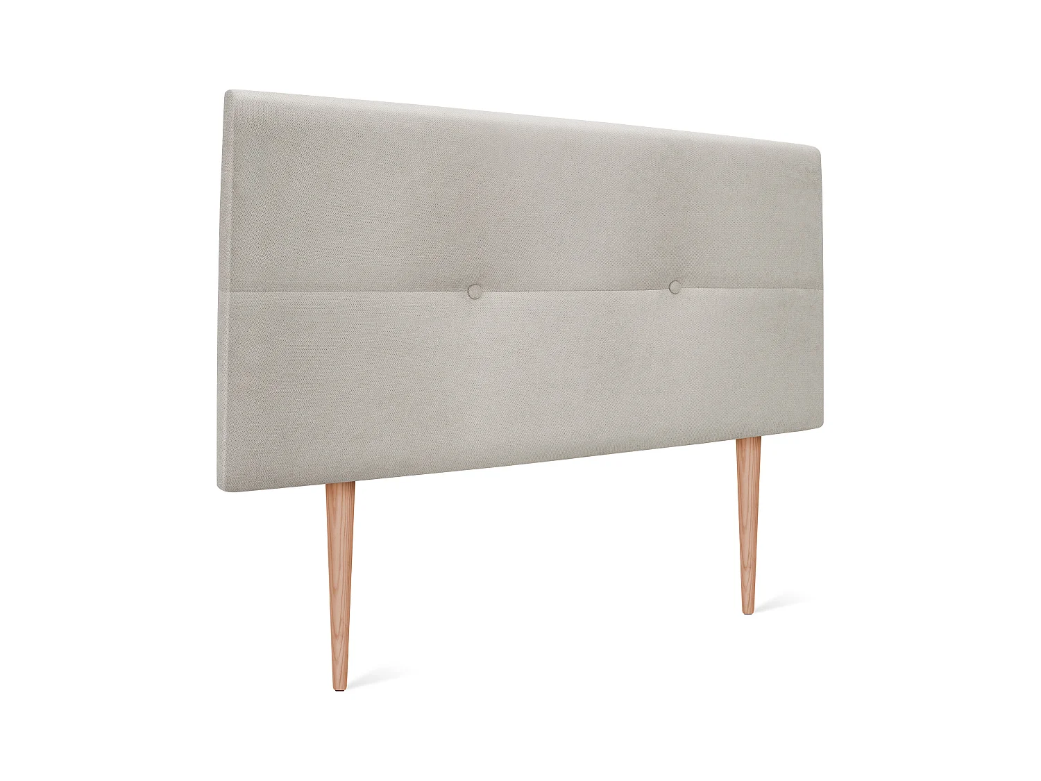 DHOME Tête de lit en tissu Aqualine avec Boutons 110x105cm avec pieds Lits 105 - Beig